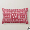 Merry & Bright | Dachshund Dog Christmas Sweater Lumbar Pillow