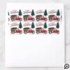 Merry Christmas Vintage Red Truck Tree Delivery Envelope Liner