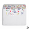 Forest Green Festive Christmas Watercolor Foliage Envelope
