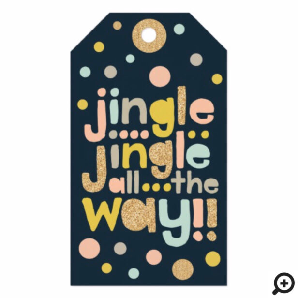 Jingle All The Way | Cheery, Trendy Polka Dots Gift Tags
