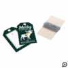 Green Buffalo Plaid Moose Monogram Christmas Gift Tags