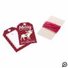 Red Buffalo Plaid Moose Family Monogram Christmas Gift Tags