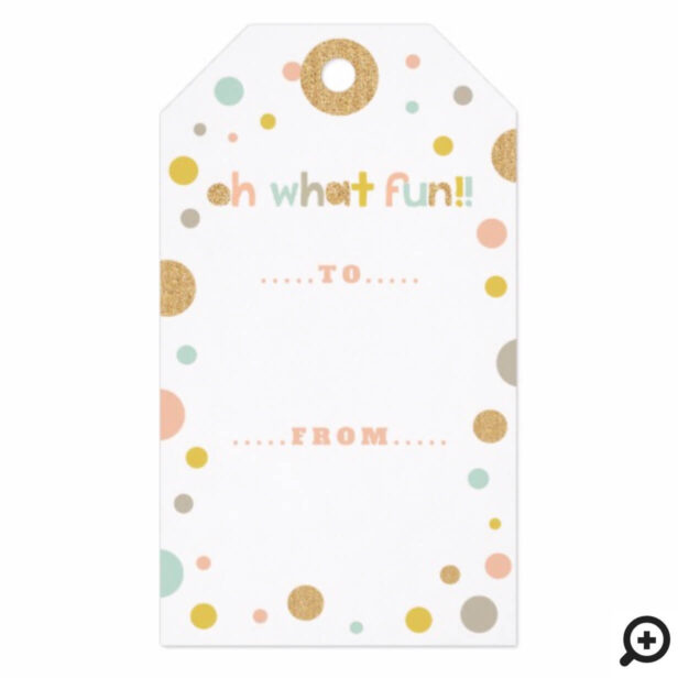 Jingle All The Way | Cheery, Trendy Polka Dots Gift Tags