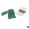 Cozy Dark Green Christmas Knitted Sweater Monogram Gift Tags