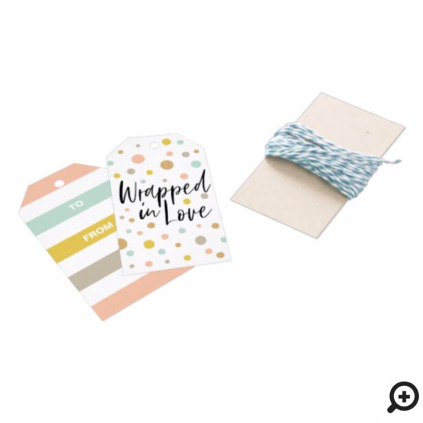 Colourful Polka Dots & Stripes | Wrapped In Love Gift Tags