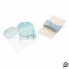 Joy | Aqua Blue Watercolor Ombre Wash Snowflakes Gift Tags