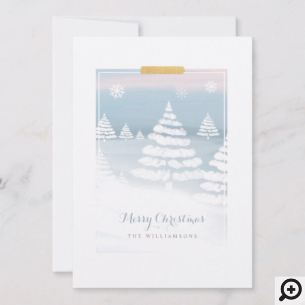 Baby It's Cold Outside Winter Day Christmas Scene Holiday Card