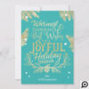 Warmest Wishes Typographic Message Photo Collage Holiday Card