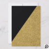 Modern, Elegant & Trendy Black & Gold Stripe Photo Holiday Card