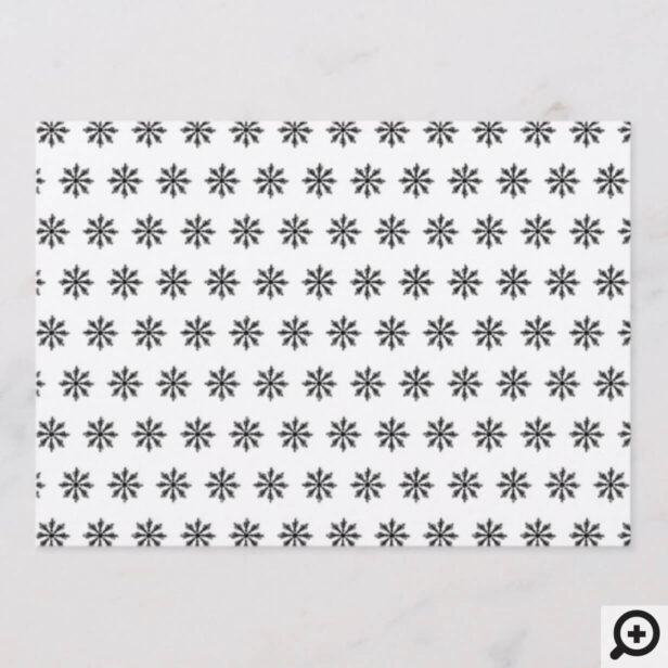 Reindeer & Snowflakes Winter Holiday Photos Card