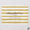 Navy & Gold Ornaments | Merry Holiday Photo Card