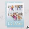 Let it Snow Cute Christmas Animals Multiple Photo Holiday Card