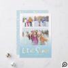 Let it Snow Cute Christmas Animals Multiple Photo Holiday Card