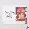 Christmas In Our Hearts Minimalist Christmas Photo Holiday Card
