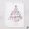 Elegant Plaid Christmas Tree Typographic Photo Holiday Card
