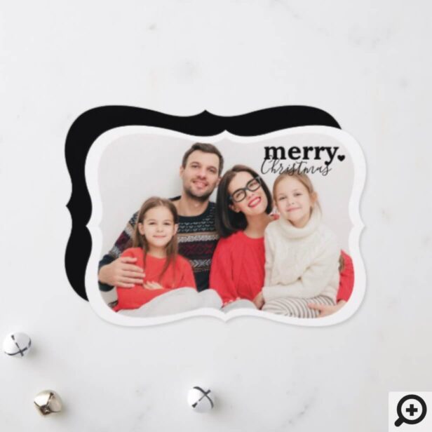 Merry Christmas | Bold Modern Minimalistic Photo Holiday Card