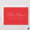 Holiday Blessing | Merry Christmas Greeting Photo