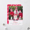 Fun & Cheery Santa Claus Character Christmas Photo Holiday Card