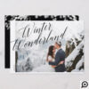 Winter Wonderland | Minimalistic Newlyweds Photo Holiday Card