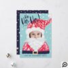 Fun Christmas Holiday Jolly Santa Claus Holiday Photo Card