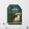 Joyous Wishes | Gold Reindeer Family Crest Photo Holiday Card