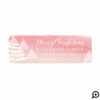 Baby It's Cold Outside Pink Winter Christmas Scene Label