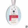 Baby's First Merry Little Christmas Polar Bear Ornament
