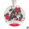 Shape: Circle Capture wonderful family memories with a personalized acrylic ornament. A classy ribbon makes it easy to display this fantastic keepsake. Dimensions: 2.87"l x 2.87"w x .187"d Made of ultra-durable acrylic Produced using the AcryliPrint®HD printing process; printing on both sides