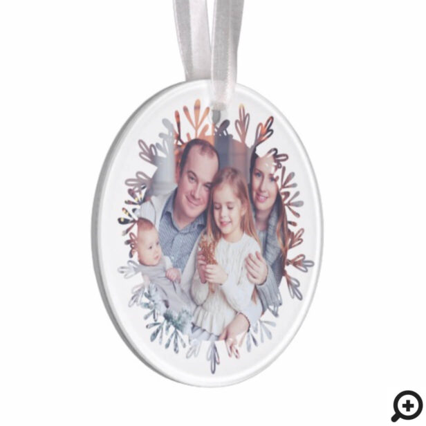 Baby It's Cold Outside Winter Snowflake Christmas Ornament