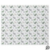Festive Moose, Trees, and Snow Christmas Pattern Wrapping Paper
