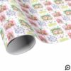 Colourful Watercolor Presents Christmas Photo Wrapping Paper