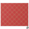 Red Gold Dust Confetti Circular Christmas Pattern Wrapping Paper