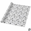 Starry Night Black Watercolor Stars Christmas Wrapping Paper