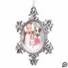 Merry and Bright | Pet Holiday Snowflake Snowflake Pewter Christmas Ornament
