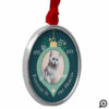 Forever In Our Hearts | Holiday Pet Memorial Photo Metal Ornament