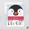 Let It Snow | Cute Winter Penguin Holiday Postcard