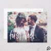 First Noel Newlyweds Mr & Mrs 1st Christmas Photo Holiday Postcard