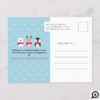 Let It Snow | Cute Reindeer, Polar Bear & Penguin Holiday Postcard