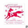 Holiday Greetings | Woodland Christmas Fox Address Self-inking Stamp