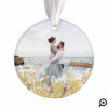 Beyond The Sea | Ocean Themed Newlyweds Photo Ornament