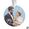 Hubby | Newlyweds Mr & Mrs Stylish Multiple Photos Ornament