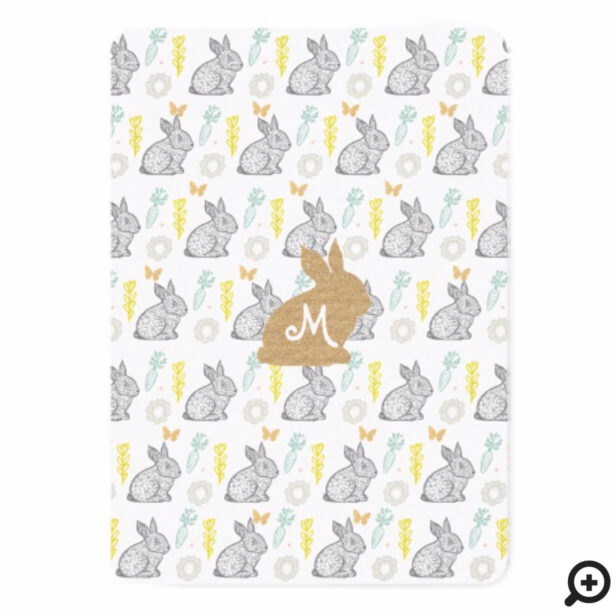 Country Bunny Rabbit Easter Baby Shower Invitation