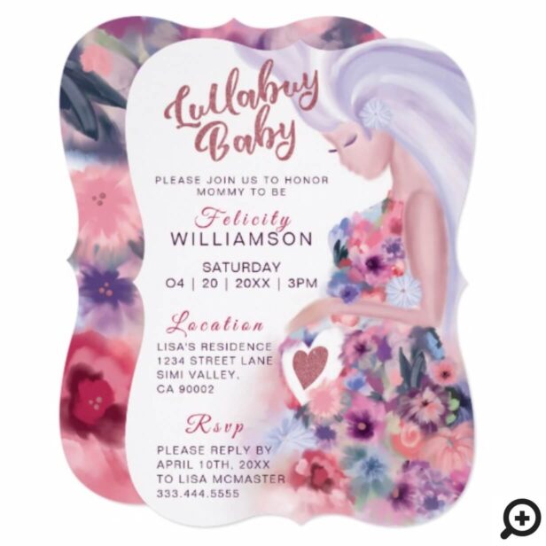 Pretty Mother To Be Floral Baby Shower Invitation
