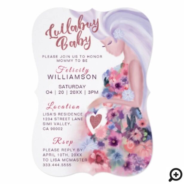 Pretty Mother To Be Floral Baby Shower Invitation