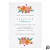 Wildflower Watercolor Floral Baby Shower Invite