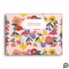 Vintage Wildflower Foliage & Honey Bee Pattern Envelope