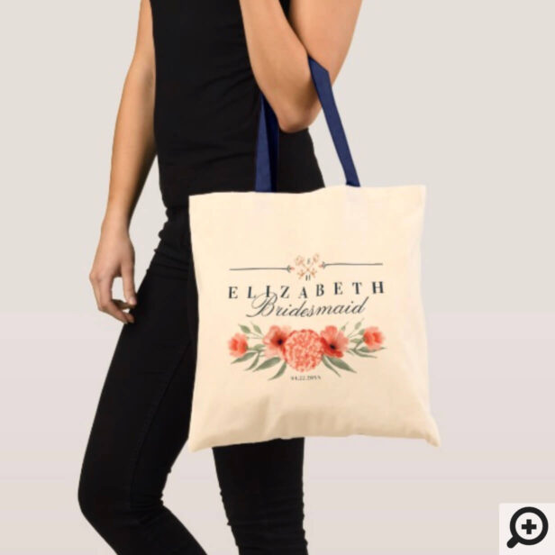 Personalized Wedding Tote - Botanicals & Floral