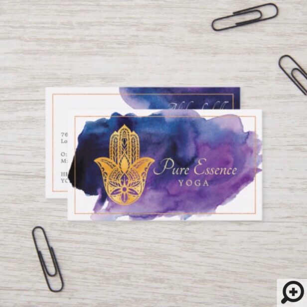 Henna Hamsa Wellness Holistic Decorative Hand Business Card