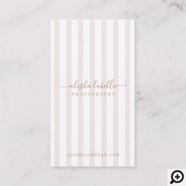 Modern, Elegant & Minimal vertical Stripe Business Card