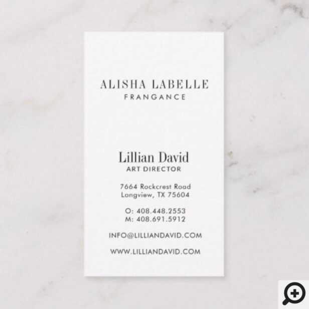Minimal, Modern & Elegant Photo Business Card
